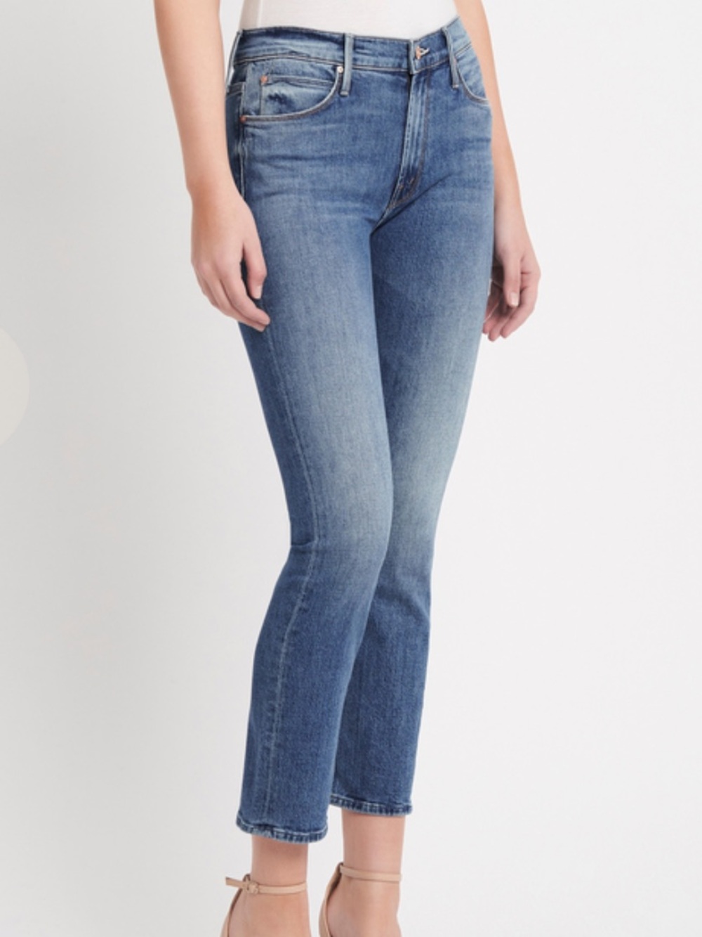 Mother The Mid Rise Dazzler Ankle in Cut & Paste Size 29